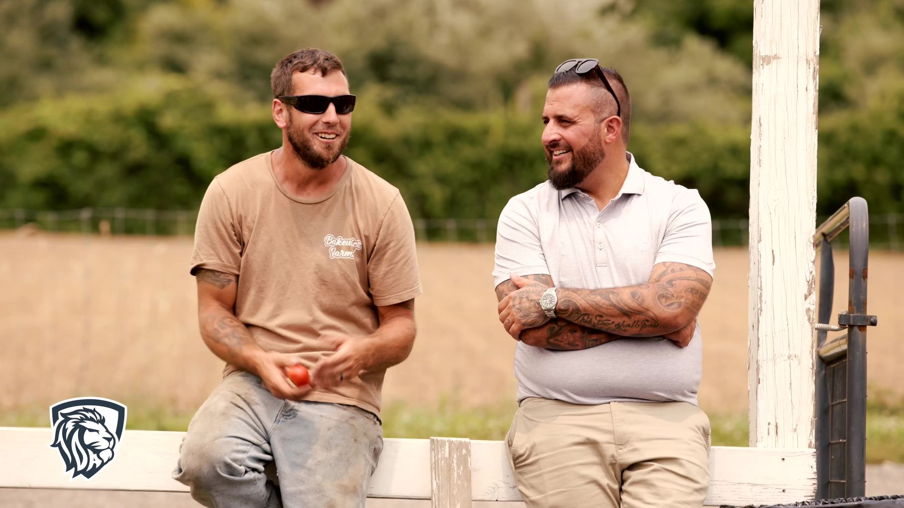 The Daley Agency with a longtime client at Bakewicz Farms during a High Tide Media branding film shoot